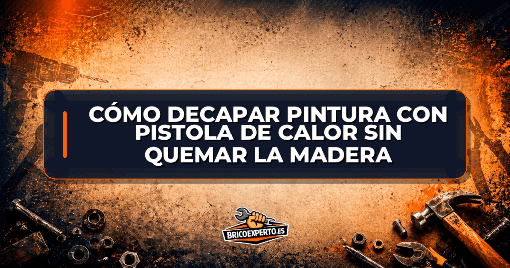 Cómo decapar pintura con pistola de calor sin quemar la madera