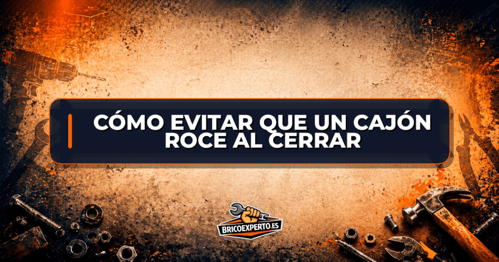 Cómo evitar que un cajón roce al cerrar