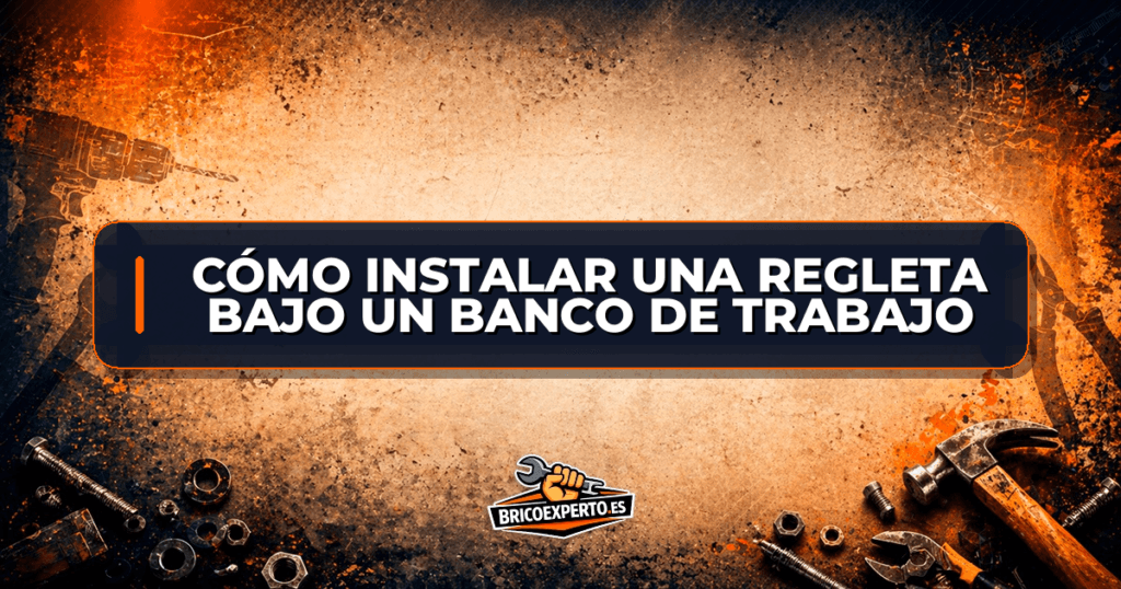 Cómo instalar una regleta bajo un banco de trabajo