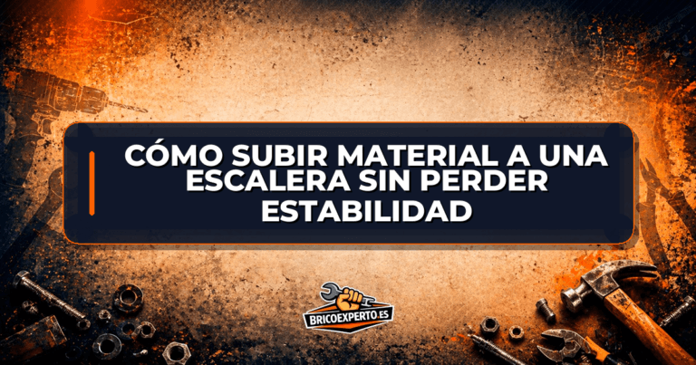 Cómo subir material a una escalera sin perder estabilidad Cómo subir material a una escalera sin perder estabilidad