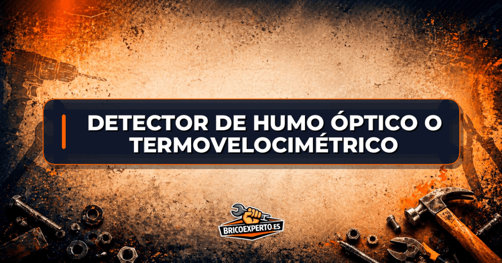 Detector de humo óptico o termovelocimétrico