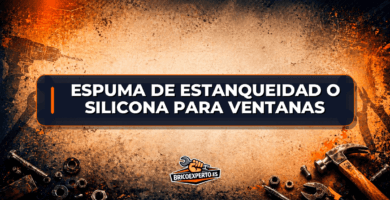 Espuma de estanqueidad o silicona para ventanas