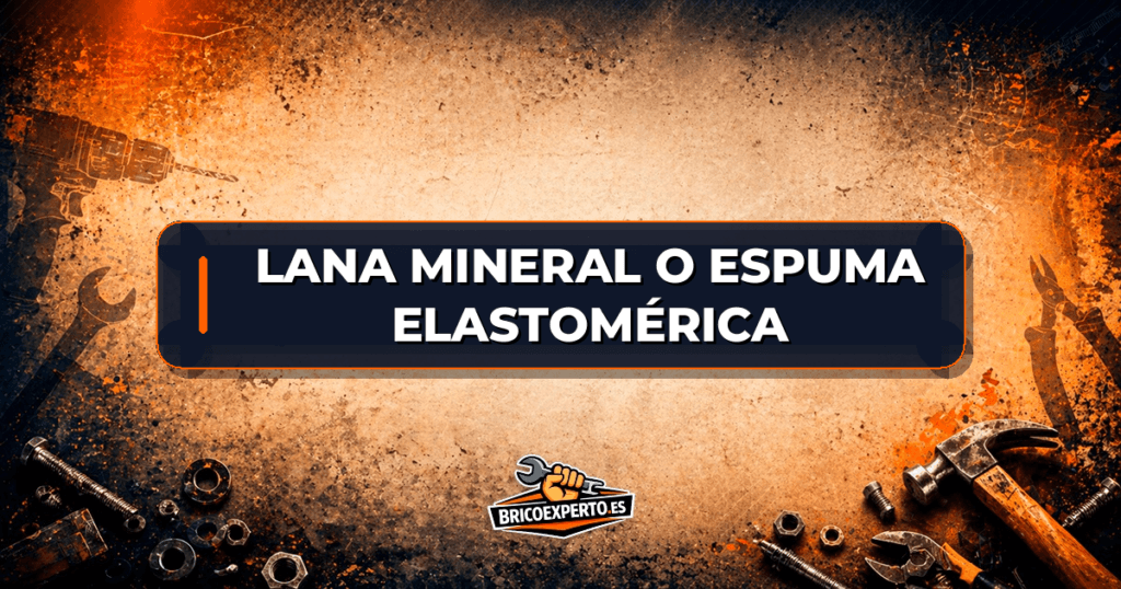 Lana mineral o espuma elastomérica