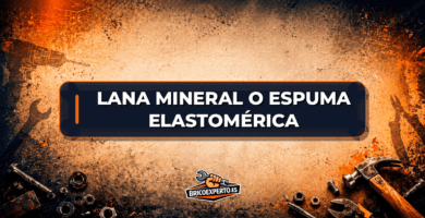 Lana mineral o espuma elastomérica Lana mineral o espuma elastomérica