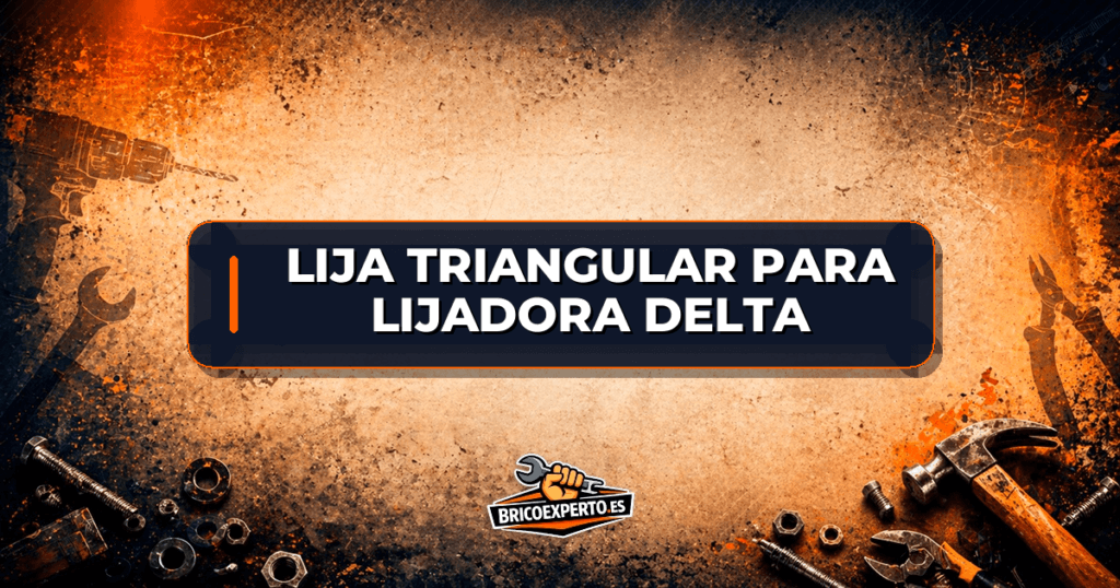 Lija triangular para lijadora delta