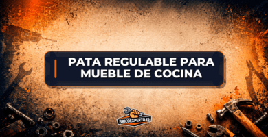 Pata regulable para mueble de cocina