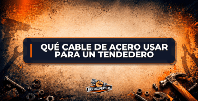 Qué cable de acero usar para un tendedero