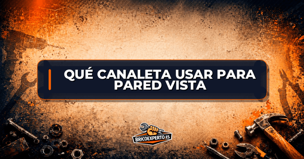 Qué canaleta usar para pared vista