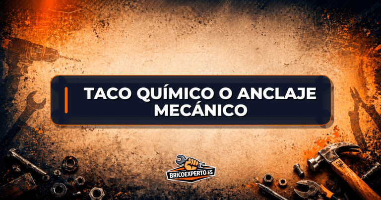 Taco químico o anclaje mecánico Taco químico o anclaje mecánico